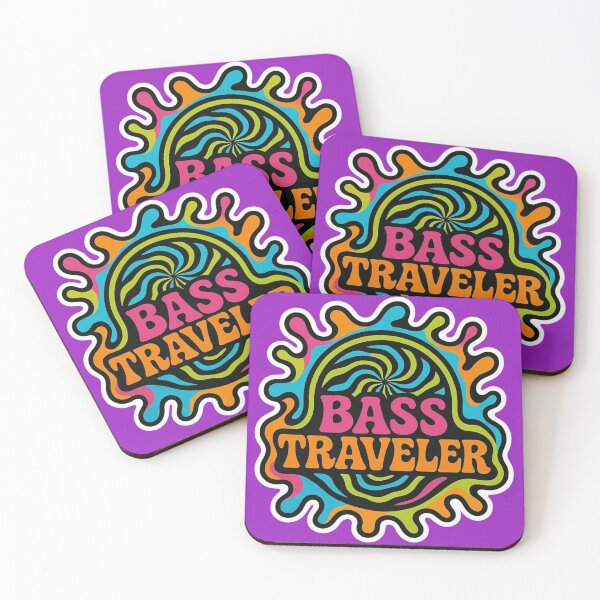 Item preview, Bass Traveler – Psychedelic Drum and Bass Design designed and sold by |TRSSHOP|.