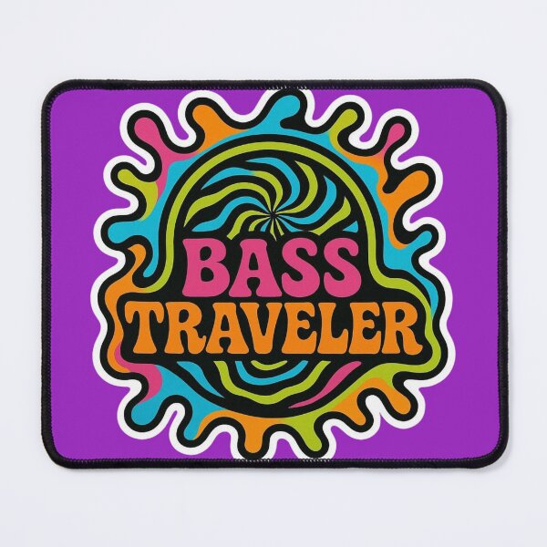 Item preview, Bass Traveler – Psychedelic Drum and Bass Design designed and sold by |TRSSHOP|.