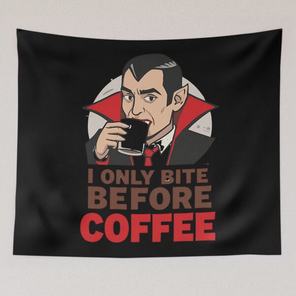 Item preview, Caffeine Monster Before Coffee Quote designed and sold by ChicTrendz.