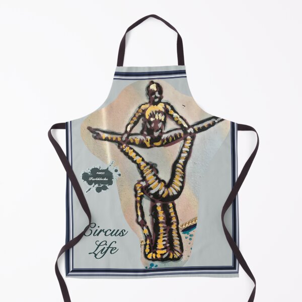 Item preview, Portrait of two circus acrobats designed and sold by marysfarbklecks.
