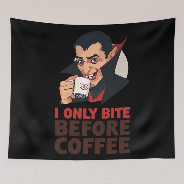 Item preview, Funny Goth Coffee Quote designed and sold by ChicTrendz.