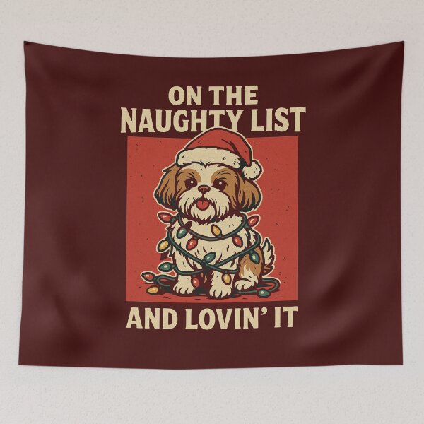 Item preview, Shih Tzu Christmas designed and sold by Meandmyshop.