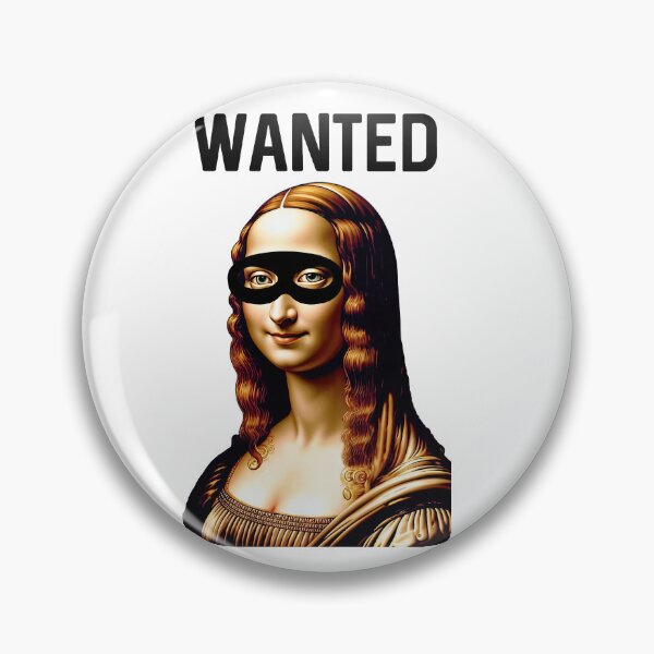 Item preview, "Wanted Mona Lisa" Art Heist Parody Design designed and sold by LanaGustavsson.
