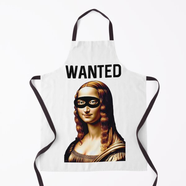 Item preview, "Wanted Mona Lisa" Art Heist Parody Design designed and sold by LanaGustavsson.