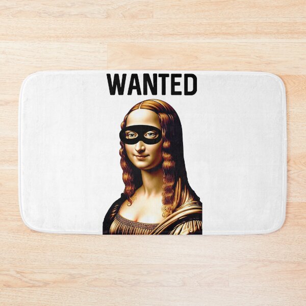 Item preview, "Wanted Mona Lisa" Art Heist Parody Design designed and sold by LanaGustavsson.