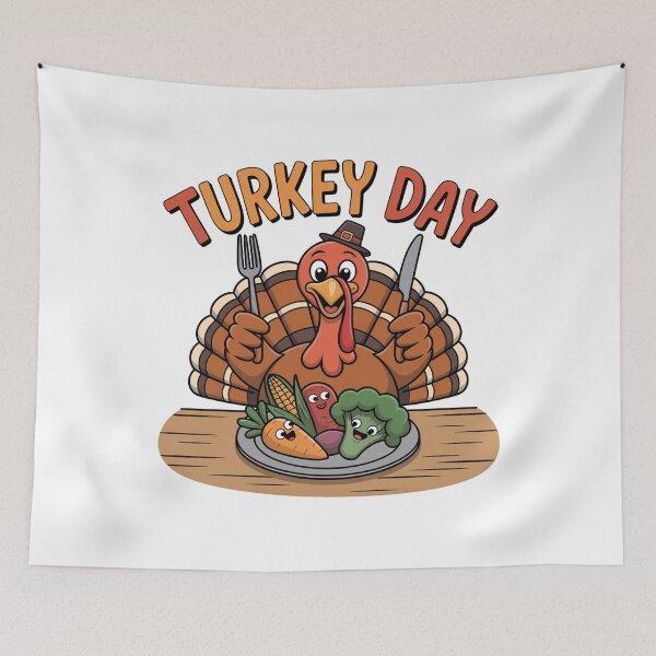 Item preview,  Vegetables on Plate Vegan Turkey Day designed and sold by AleksandraJac05.