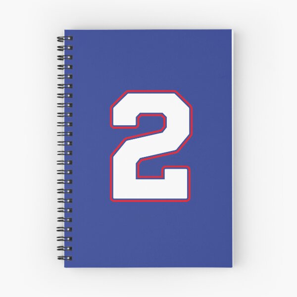 Item preview, Jersey Number 2 / Player Shirt Number Two (White with Red Outline) designed and sold by STUDIO-72.