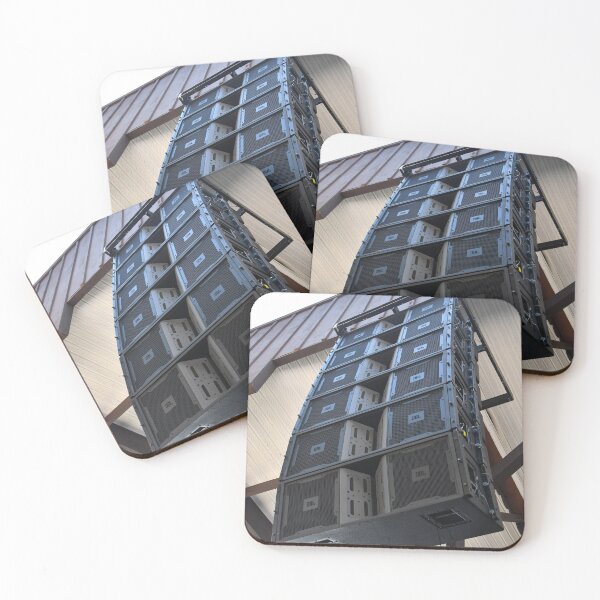 Item preview, A Stack Of Hanging Speakers At The Indian Ranch Concert Stage - Photograph designed and sold by ConcertImages.