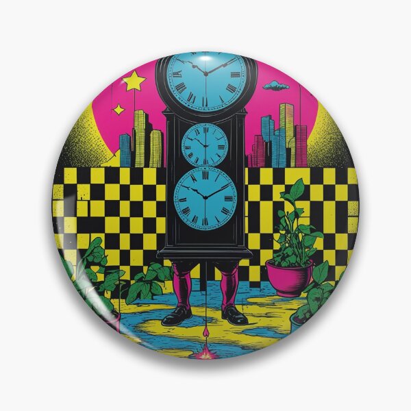 Aperçu de l'œuvre Promenade de l'horloge dans la forêt à l'envers créée et vendue par PictorialWhimsy.