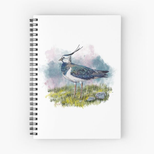 Item preview, “The Lustrous Lapwing” Peewit bird art designed and sold by Printfantasia .