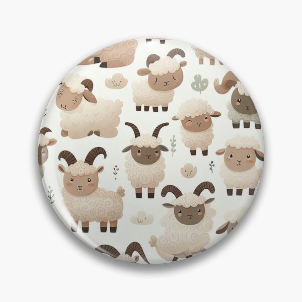 Item preview, Cute Cartoon Sheep for Whimsical Dreams  designed and sold by Vanich-Panich.