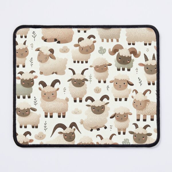 Item preview, Cute Cartoon Sheep for Whimsical Dreams designed and sold by Vanich-Panich.