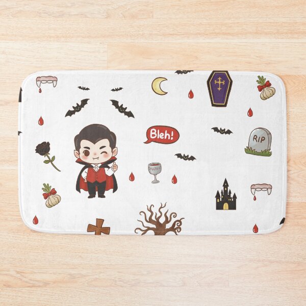 Item preview, Cute Graveyard Vampire Full Moon Illustration designed and sold by Kakon-52.