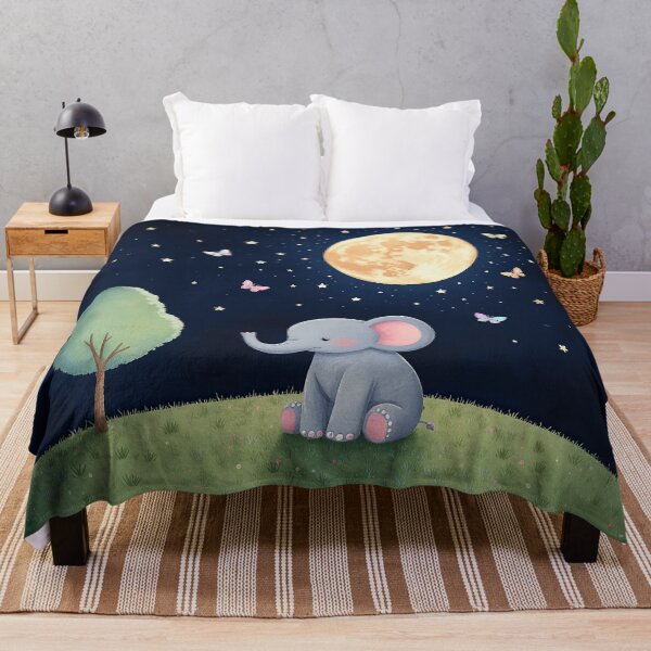 Item preview, Elephant’s Moonlight Dream – Gentle Night Glow designed and sold by Whimsical Hug.