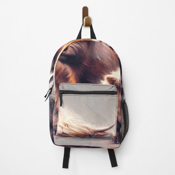 Item preview, Floofy Family Highland Cow Abstract Portrait designed and sold by didgiart.