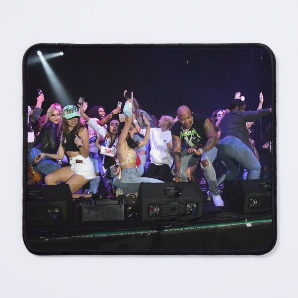 Item preview, Concert Fans Dancing On Stage With The Headline Entertainer - Photograph designed and sold by ConcertImages.