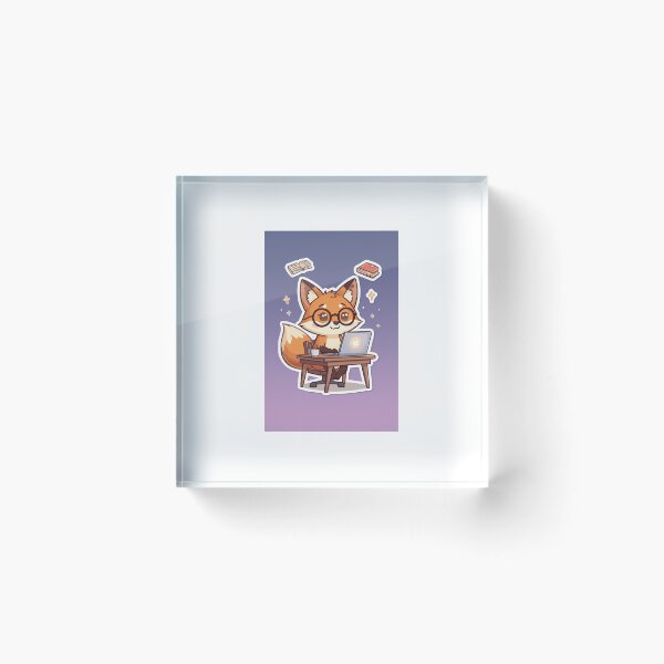 Item preview, Studious Fox designed and sold by PictorialWhimsy.