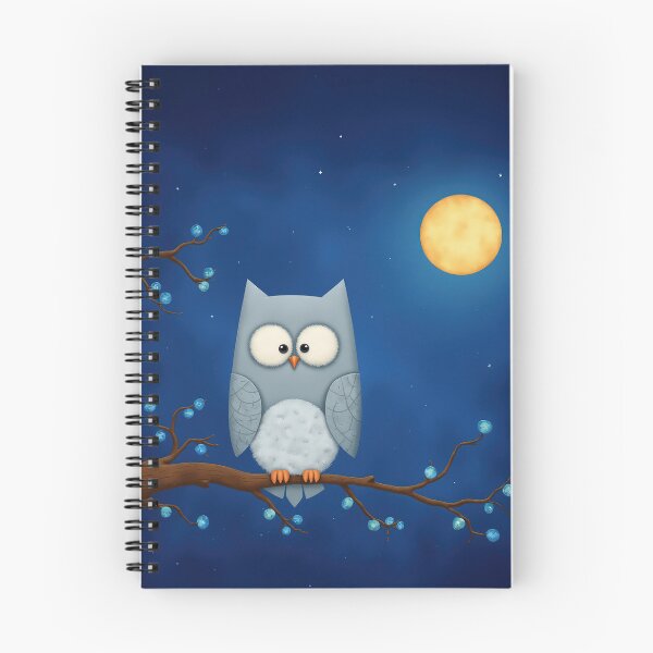Item preview, Midnight Owl – Watching the Moon designed and sold by Whimsical Hug.