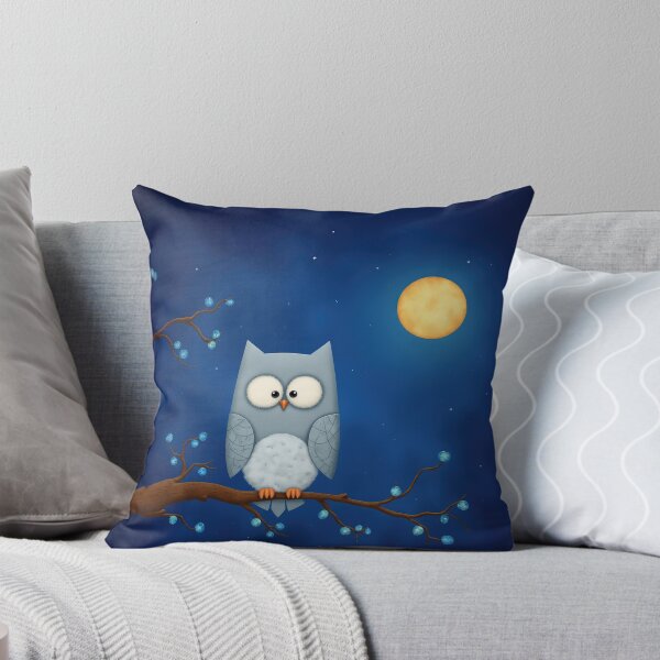 Item preview, Midnight Owl – Watching the Moon designed and sold by Whimsical Hug.
