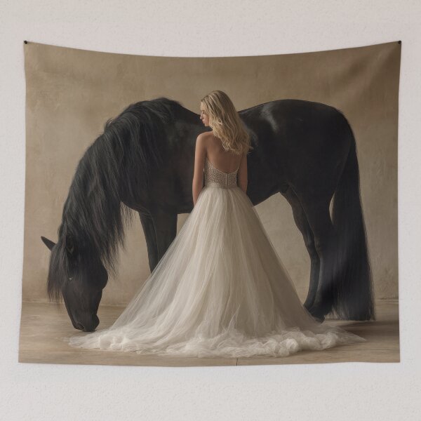 Item preview, Elegant woman with horse designed and sold by anytka.