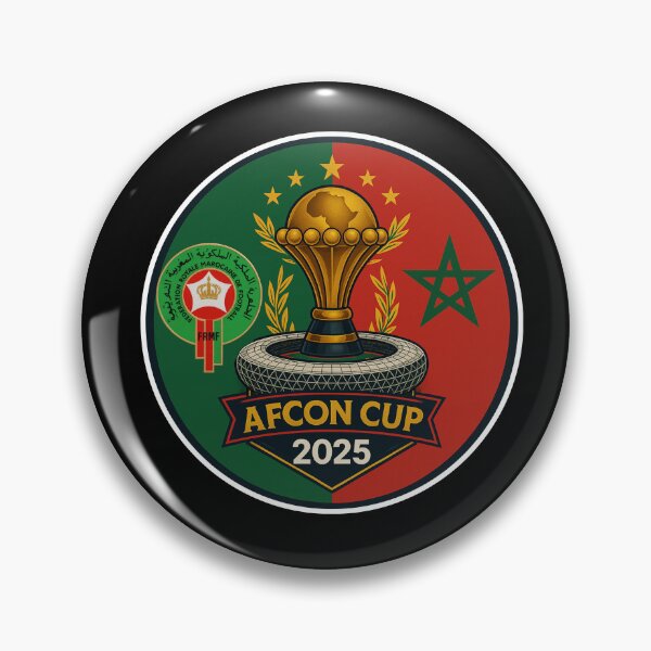 Item preview, AFCON 2025 Morocco  Atlas Lions Football Emblem  designed and sold by InPrintedWord.