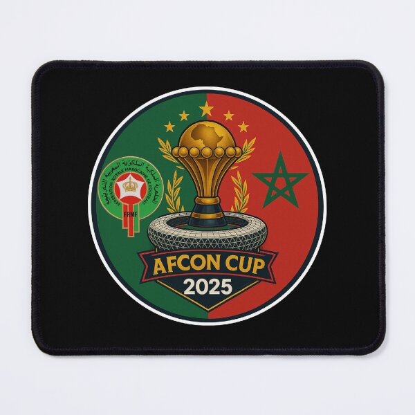 Item preview, AFCON 2025 Morocco Atlas Lions Football Emblem designed and sold by InPrintedWord.