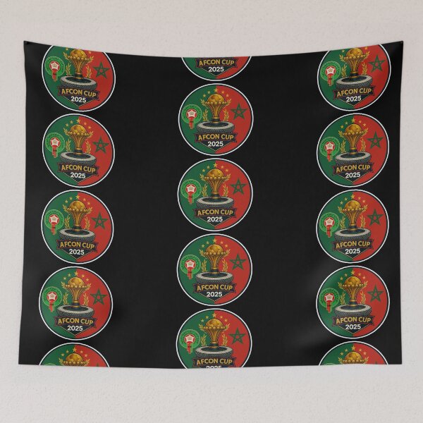 Item preview, AFCON 2025 Morocco  Atlas Lions Football Emblem  designed and sold by InPrintedWord.