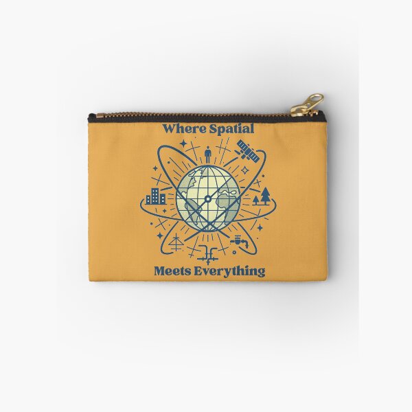 Item preview, Where Spatial Meets Everything – Retro GIS Globe Design designed and sold by MapHappens.