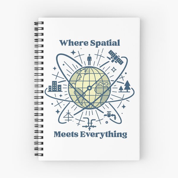 Item preview, Where Spatial Meets Everything – Retro GIS Globe Design designed and sold by MapHappens.