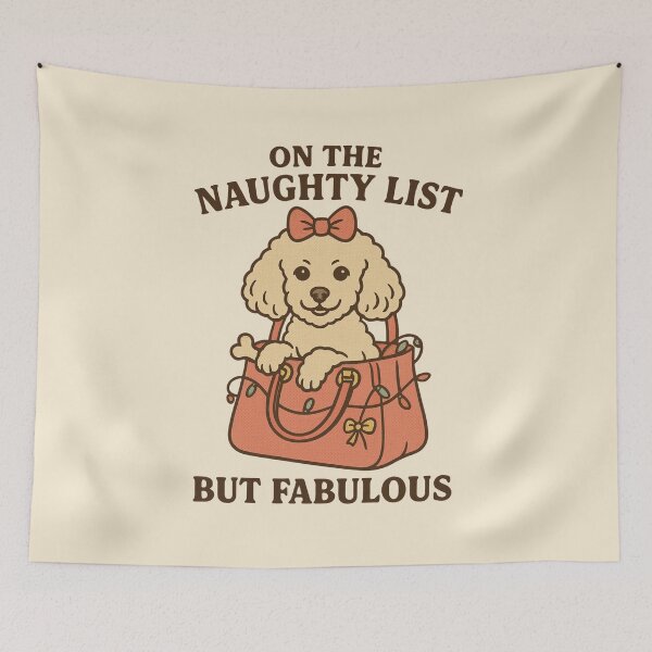 Item preview, Christmas Toy Poodle On the Naughty List but Fabulous designed and sold by Meandmyshop.