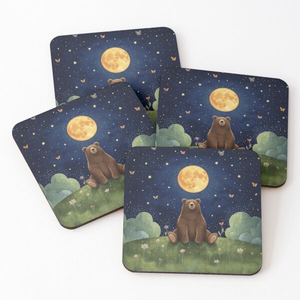 Item preview, Moonlight Bear – Dreaming Under the Stars designed and sold by Whimsical Hug.