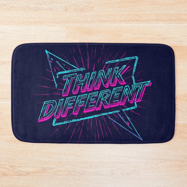 Item preview, Think Different — Neon Retro Futuristic Typography Design designed and sold by ArtBySylvia.