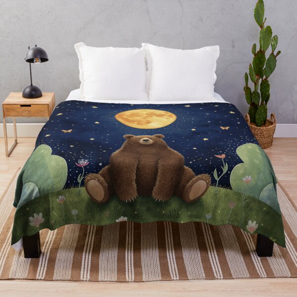 Item preview, Moonlight Bear – Dreaming Under the Stars designed and sold by Whimsical Hug.