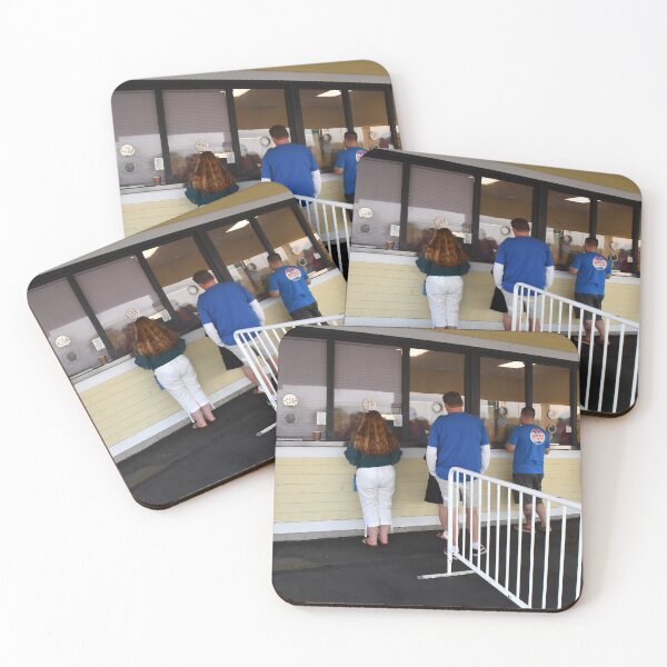 Item preview, Concert Fans Being Serviced At A Box Office Window - Photograph designed and sold by ConcertImages.