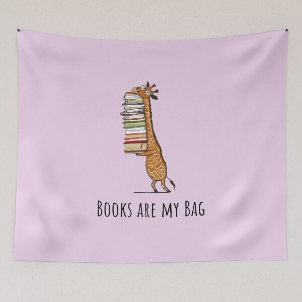 Item preview, Funny Giraffe Holding a Stack of Books - Books Are My Bag - Book Lover Gift, Phones Cases And Other Gift designed and sold by MemWear.