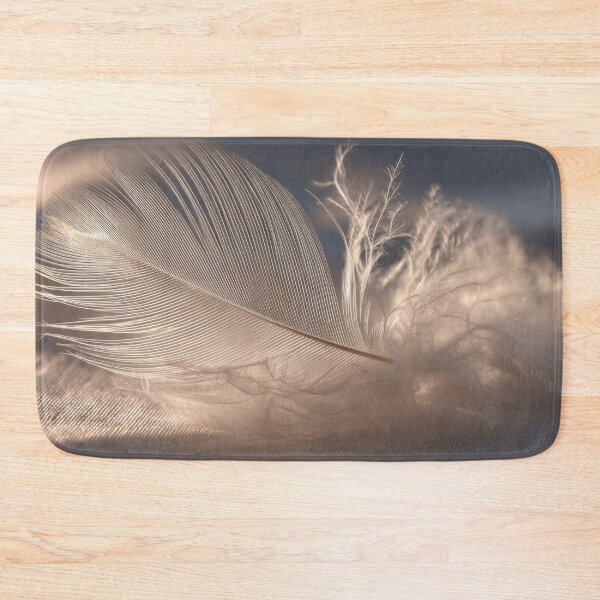 Item preview, Feather on soft fabric designed and sold by anytka.