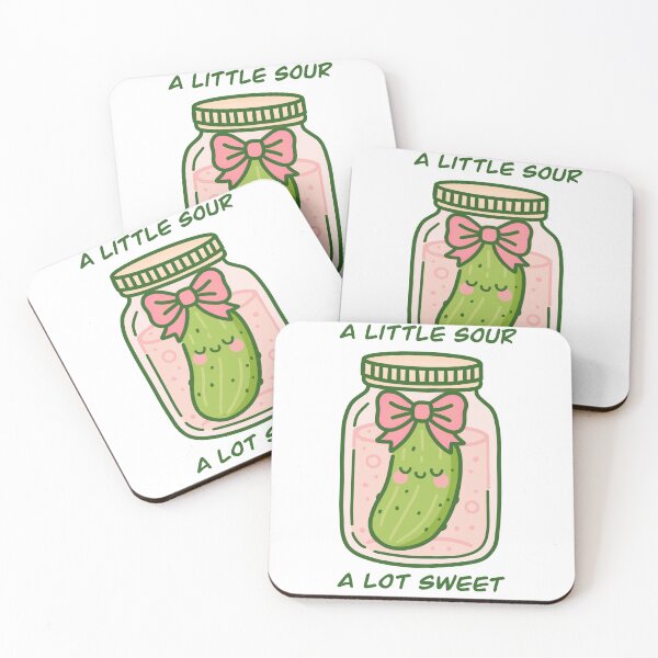 Item preview, Miss Pickle in a Jar, A little sour, a lot sweet, funny kawaii Pickle  designed and sold by Sunnyneststudio.