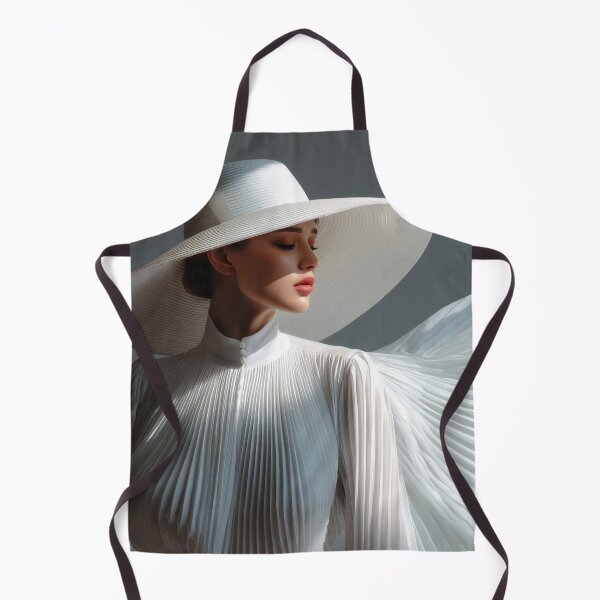 Item preview, Elegant woman in white attire posing designed and sold by anytka.