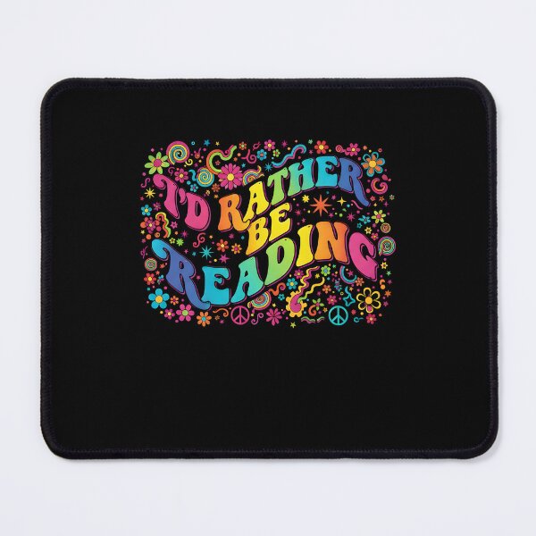 Item preview, Groovy I'd Rather Be Reading Retro Book Lover designed and sold by VinsendDraconi.