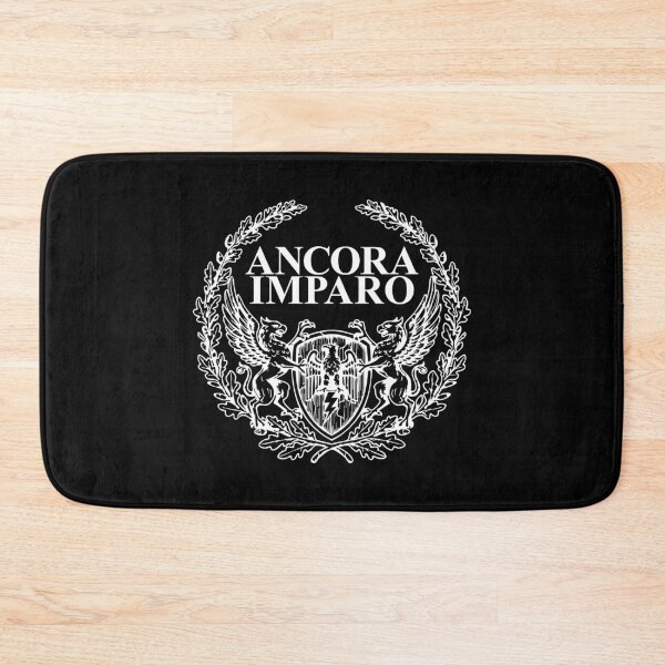 Item preview, Ancora Imparo - White Heraldic Charge Figure Shield designed and sold by Josan Designs.