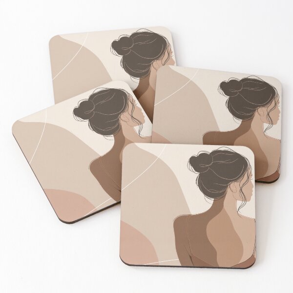 Item preview, Elegant woman with a bun hairstyle designed and sold by anytka.