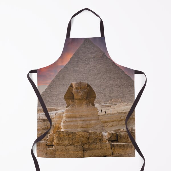 Artikelvorschau, Ägypten Fotografie, Große Sphinx und Cheops Pyramide bei Sonnenuntergang, Mystisches Wüstenmotiv entworfen und verkauft von Mauswohn.