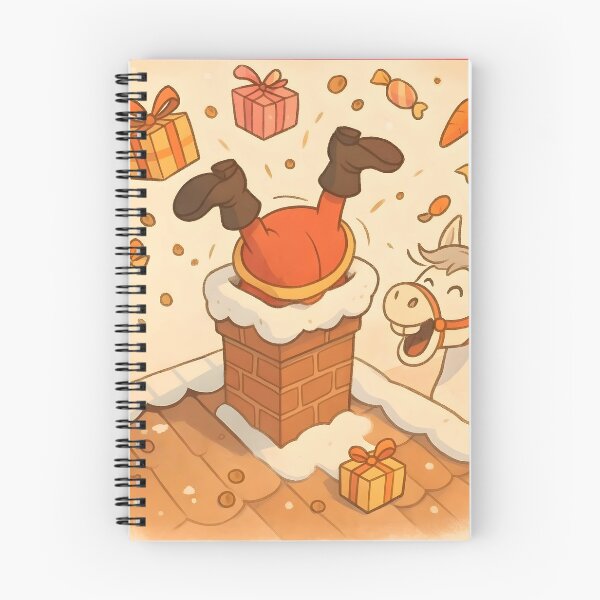 Item preview, Funny Saint Nicholas Stuck in Chimney designed and sold by AI-Only Creations.