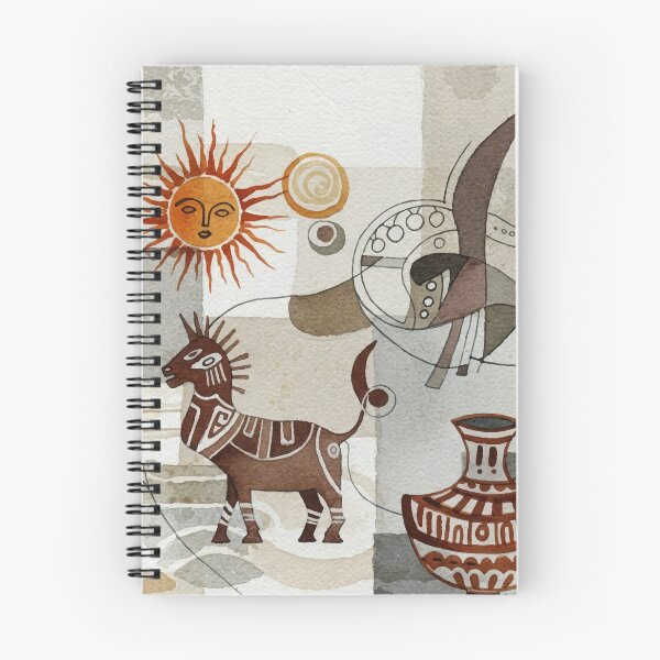 Item preview, Abstract painting with ethnic elements designed and sold by Design4uStudio.