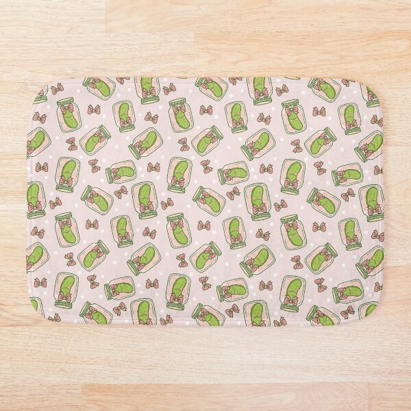 Aperçu de l'œuvre Miss Cornichon en bocal, un peu acide, beaucoup sucré, un cornichon kawaii rigolo créée et vendue par Sunnyneststudio.