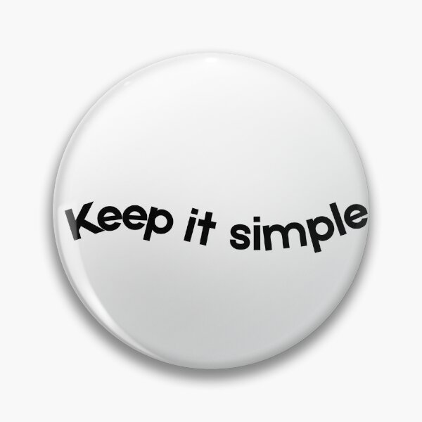 Item preview, Keep It Simple, Minimal Motivational Quote Sticker designed and sold by Moodune.