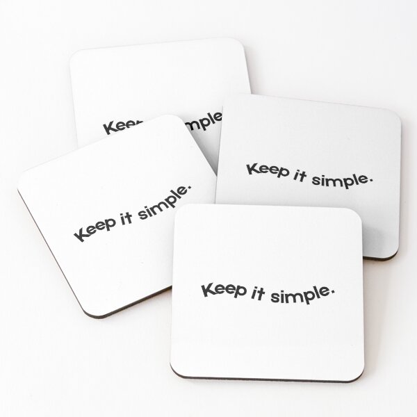 Item preview, Keep It Simple, Minimal Motivational Quote Sticker designed and sold by Moodune.