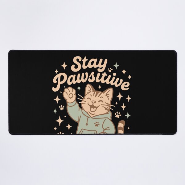Item preview, Stay Pawsitive Angel Cat T-Shirt – Cute Cat Motivation designed and sold by WhiskerlyGfx.