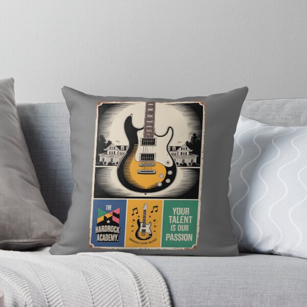 Artikelvorschau, Die Hardrock Academy – Retro-Metallplatte mit Gitarre entworfen und verkauft von Museum Of Non-Existing Art.