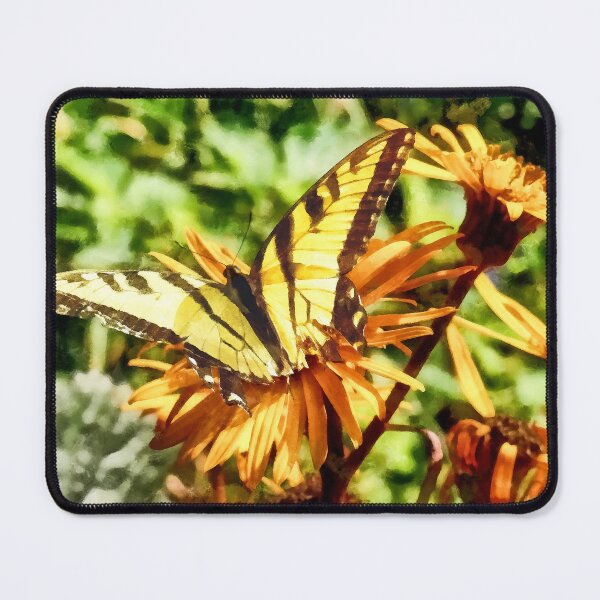 Item preview, Tiger Swallowtail on Yellow Wildflower designed and sold by Susan Savad.